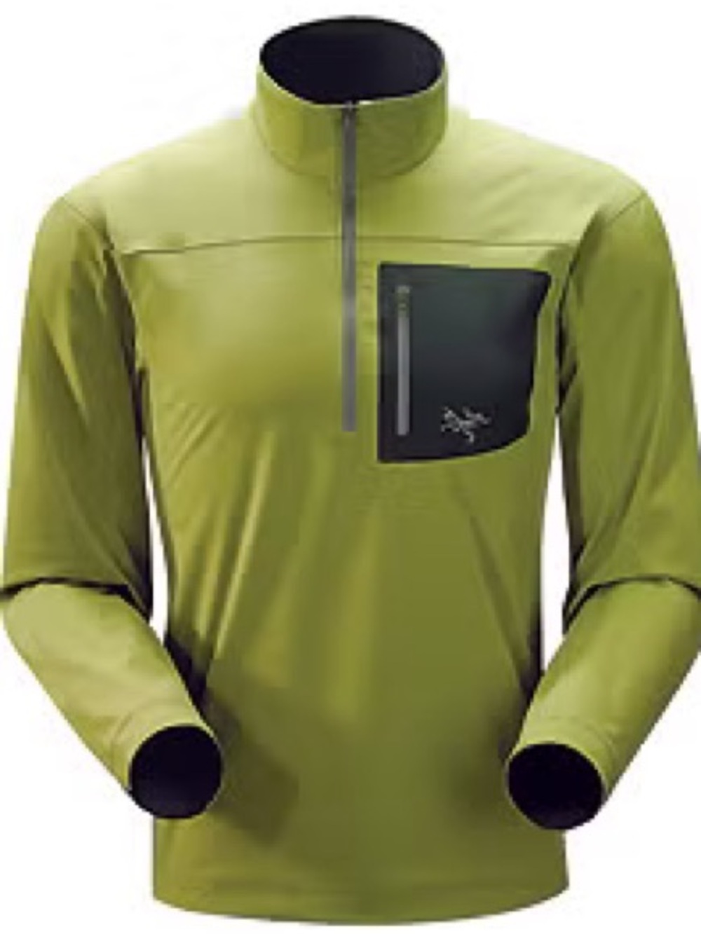 Arc'teryx Gamma Olive Green Lightweight Half-Zip Softshell Pullover Anorak